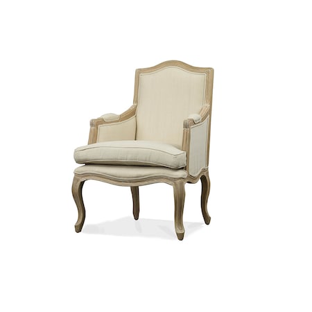 Baxton Studio Nivernais Wood Traditional French Accent Chair 111-6020